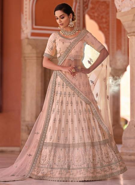 Peach Colour EUPHORIA 8 New Collection Fancy Wedding Wear Heavy Latest Bridal Lehenga Choli 8903